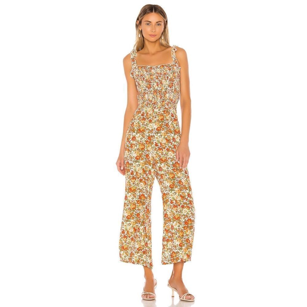Faithfull The Brand Bernard Jumpsuit in Apricot Le
Rose Floral